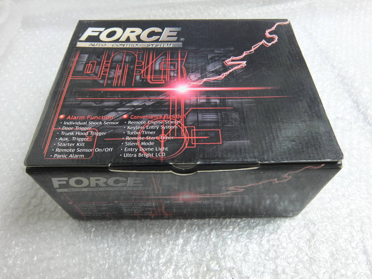 新品 FORCE カーセキュリティ F-3000 国内正規品 PROSS プロス 液晶リモコン アンサーバック エンジンスターター 盗難防止 キーレス