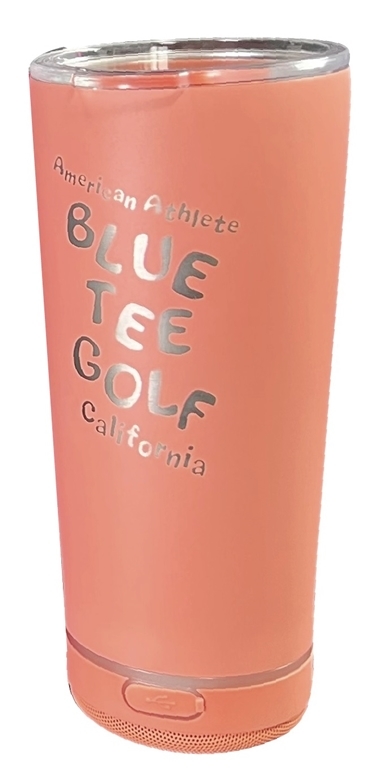 ■ 送料無料 1Coral【VIBE -BLUE TEE GOLF コラボ】ブルーティーゴルフ【ブルートゥース スピーカー + 18オンス ボトル 500ml】 保温 保冷_画像2