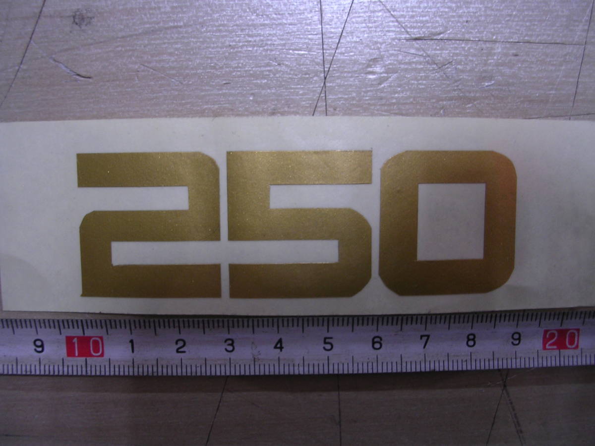  stock 250 sticker gold 1 piece Honda Yamaha Suzuki Kawasaki 