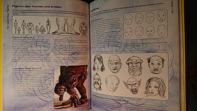 独語アート「ファンタジーキャラクターを描くFantasy-Figuren Zeichnen」Gary Spencer Millidge他著_画像6