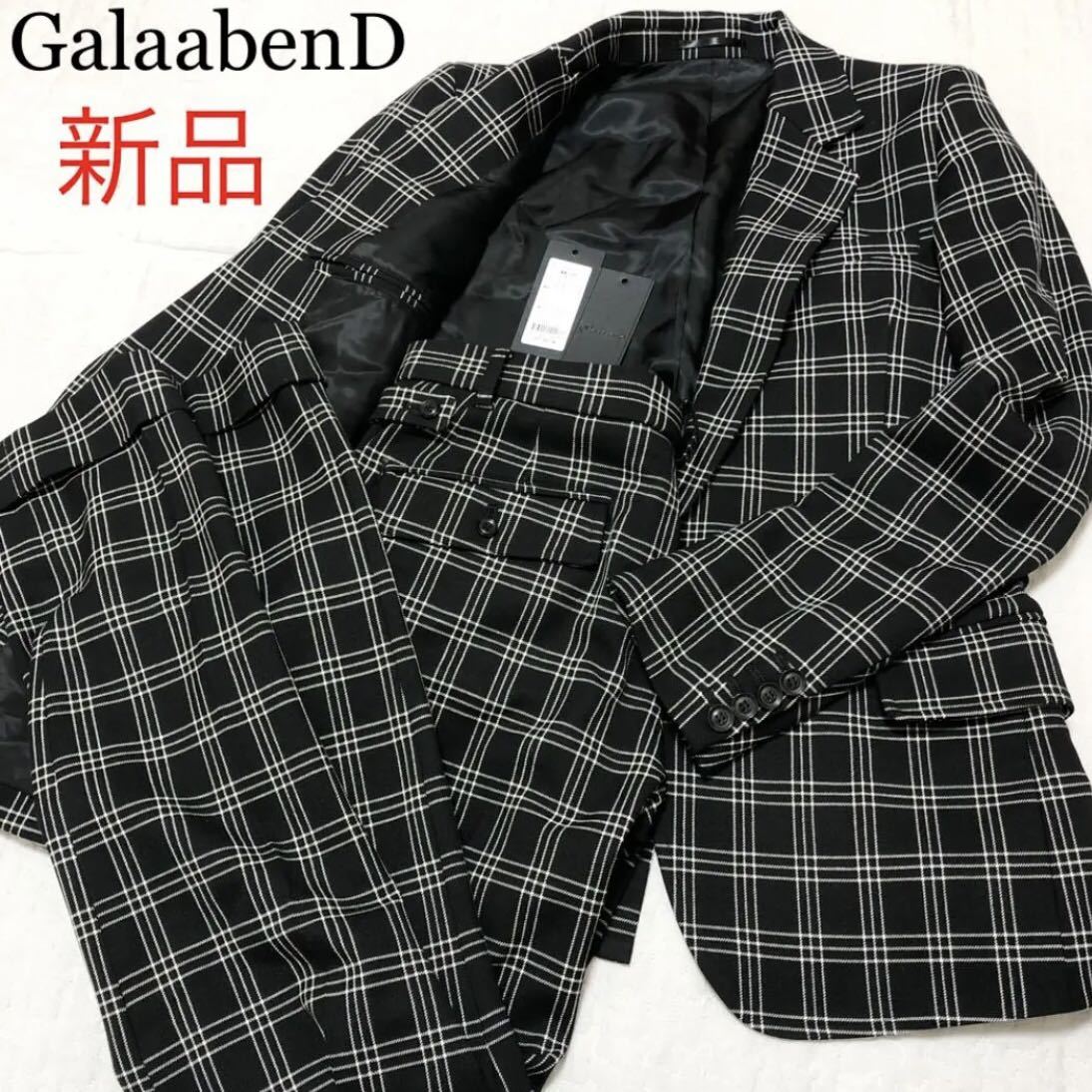 ☆圧巻 GalaabenD スーツ セットアップ 新品 上下 メンズ チェック