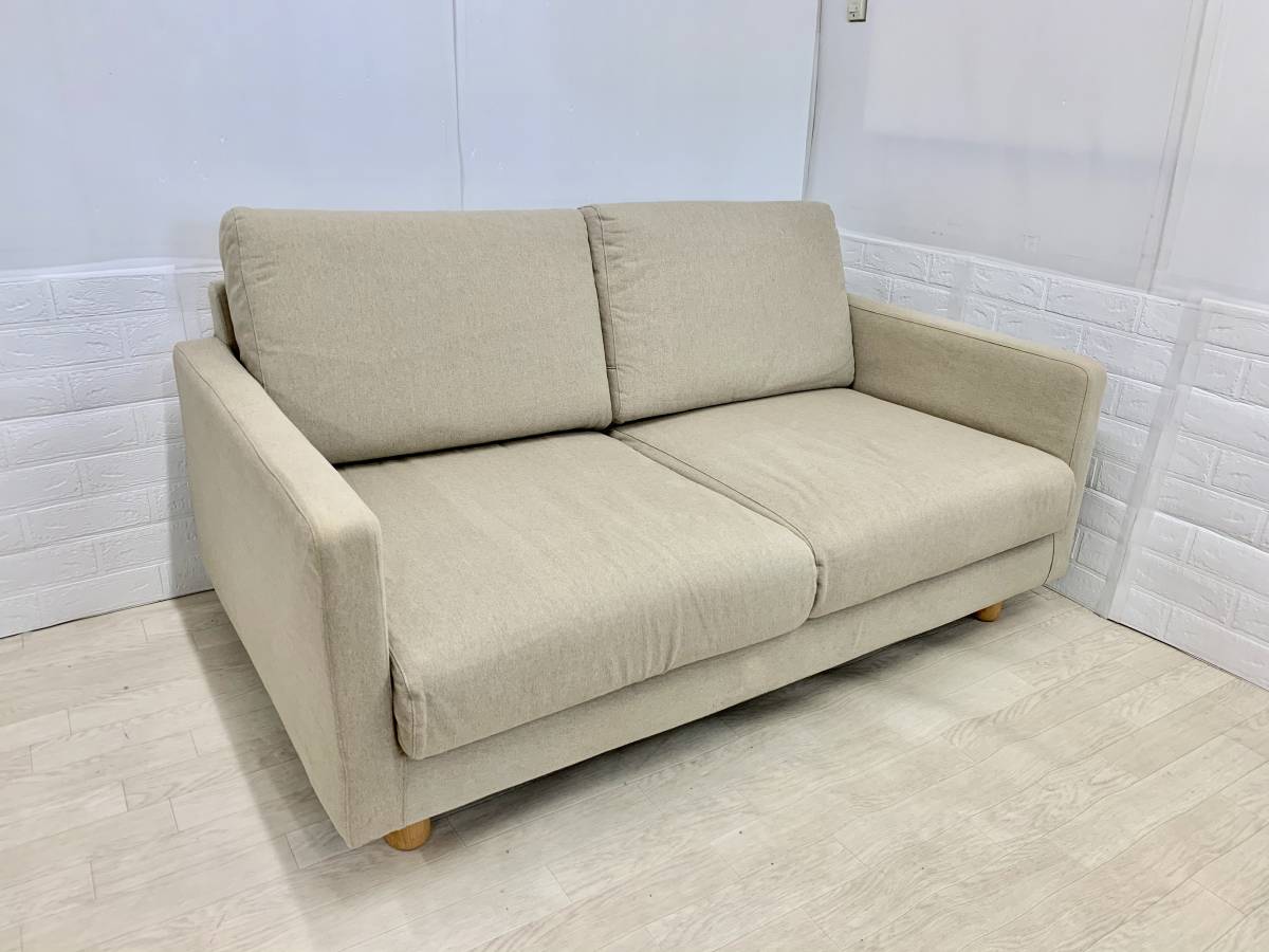 展示品】無印良品 2人掛けソファ MUJI 2Pソファ ファブリック www.lram