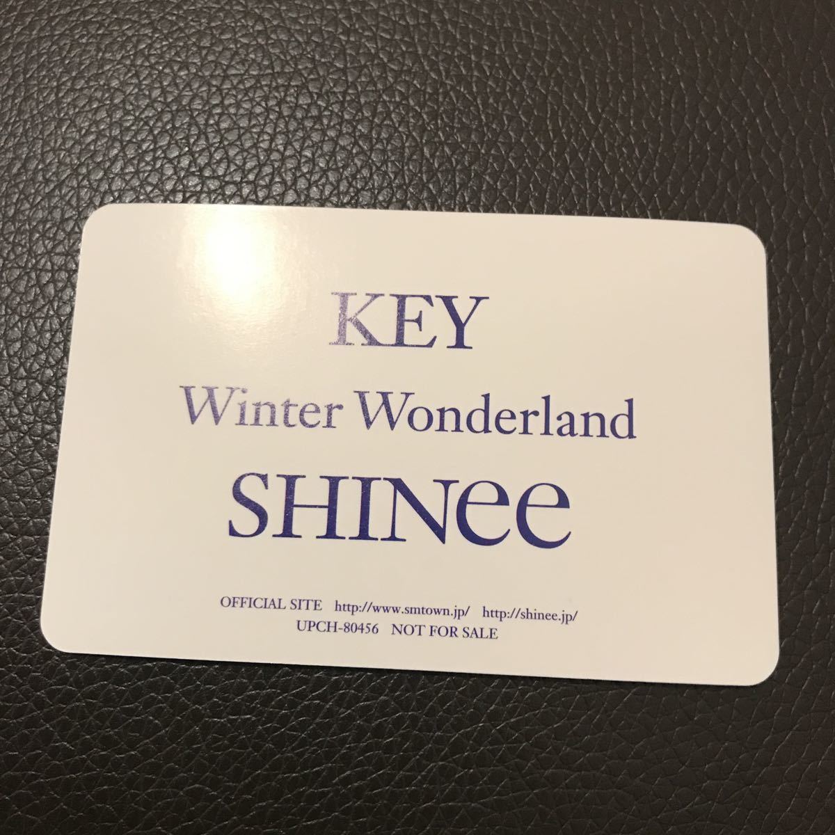 SHINee★Winter Wonderland★初回盤 封入 トレカ カード★KEY キー ver.　即決_画像2