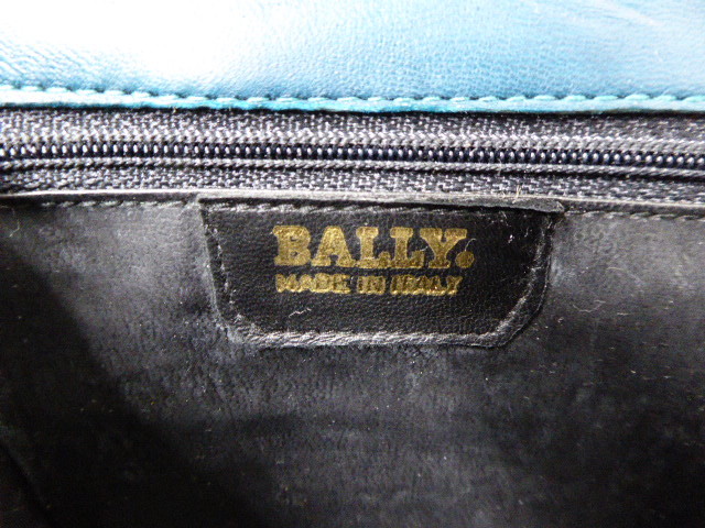 BALLY Bally Vintage жемчуг style ремешок кожа Lizard натуральная кожа сумка на плечо вечерняя сумочка зеленый нестандартный единый 510 иен E5-a