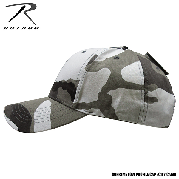 ROTHCO 新品 ベースボールキャップ (シティカモ) 無地 プロファイルキャップ 深め CAP 野球帽 帽子 フリーサイズ メンズ レディース_画像3