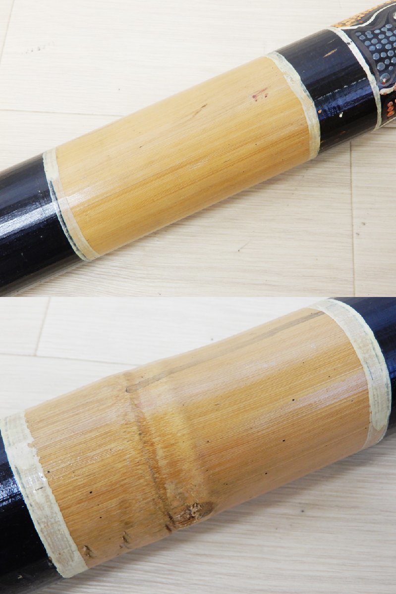 ◆D) ディジュリドゥ イダキ オーストラリア アボリジニ 木製 管楽器 民族楽器 長さ117cm_画像6