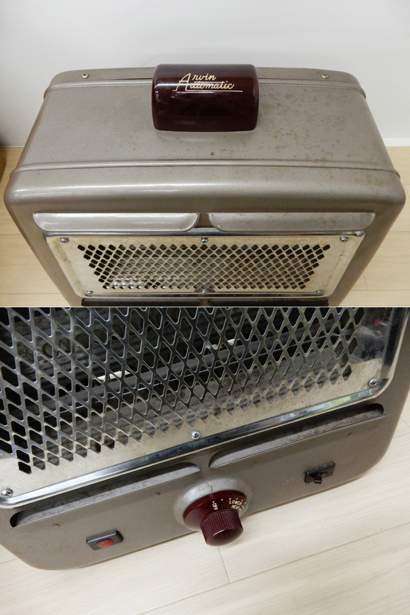 * rare! Arvina- bin Vintage heater 40\'S~50\'S America box attaching objet d'art for display retro consumer electronics 