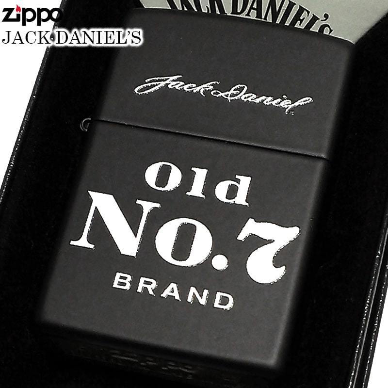 ZIPPO ジッポ ライター ジャックダニエル マットブラック Jack Daniel's 黒 かっこいい プレゼント シンプル おしゃれ メンズ ギフト_画像1