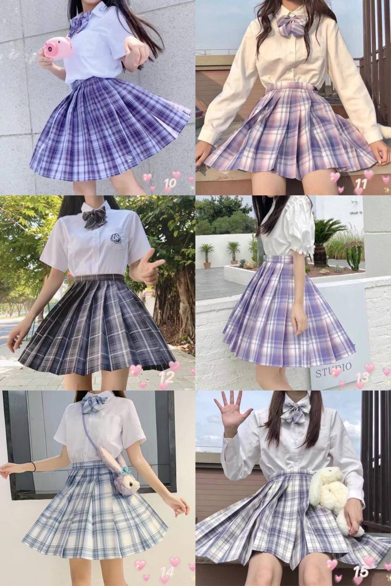 セーラー服 女子高生 制服 コスプレJK ハロウィン　スカート　6