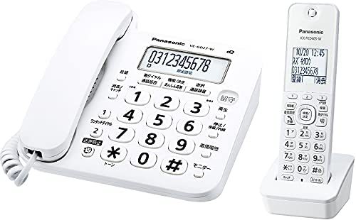 【新品・未使用】パナソニック コードレス機(子機1台付き) ホワイト VE-GD27DL-W 1