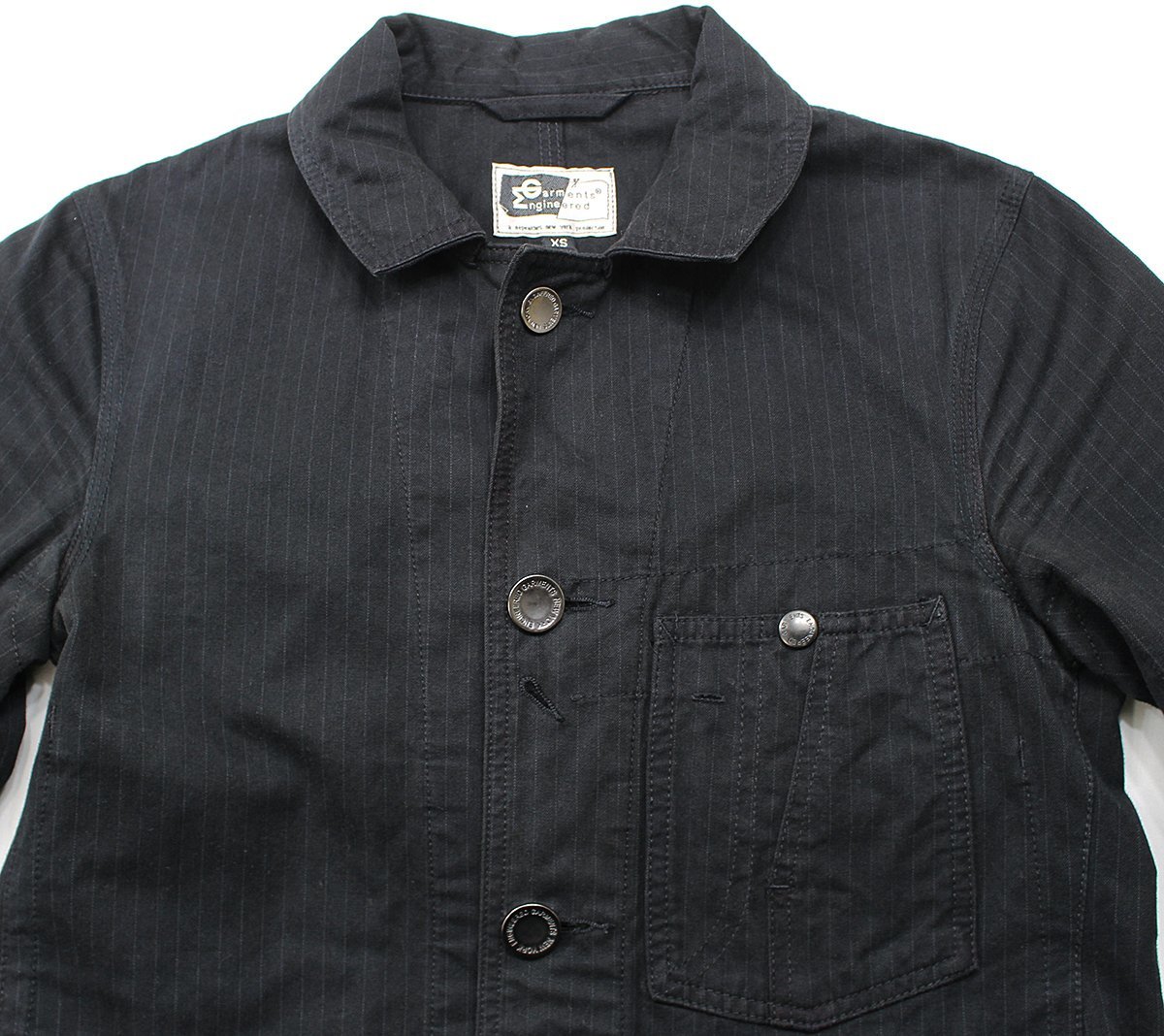 Engineered Garments (エンジニアドガーメンツ) ストライプカバーオールジャケット size XS / USA製_画像5