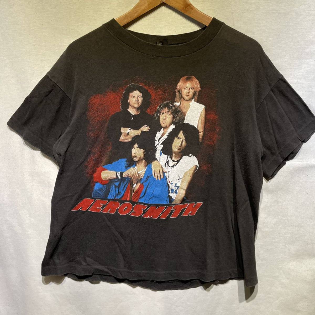 日本通販売 80s エアロスミス　ガンズアンドローゼズ ビンテージ　バンドT Tシャツ/カットソー(半袖/袖なし)