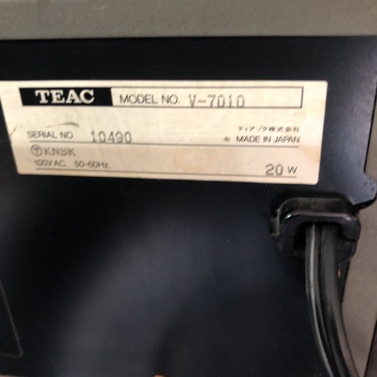 ティアック カセットデッキ v-7010 | www.caffeottavo.com