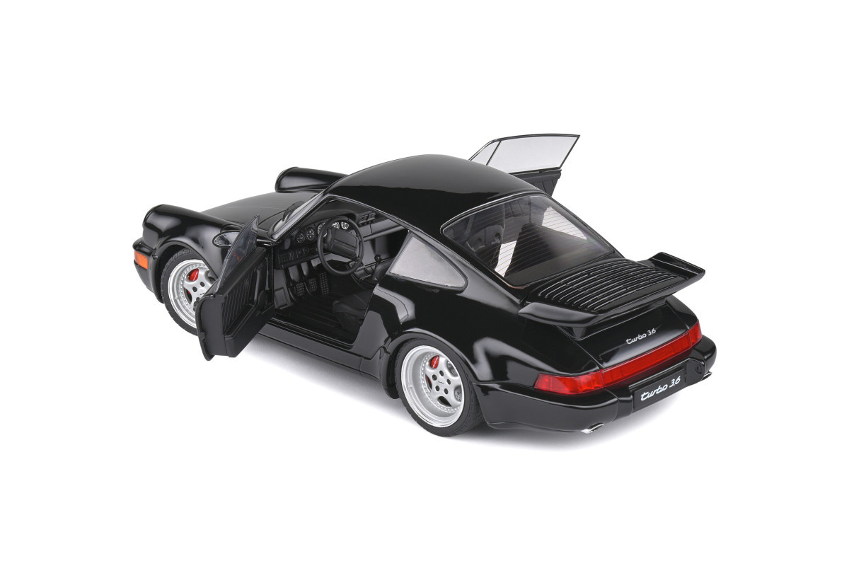 ソリド 1/18 ポルシェ 911(964)ターボ 3.6 1993 ブラック Solido