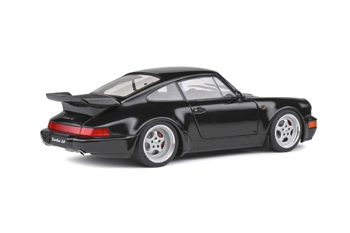 ソリド 1/18 ポルシェ 911(964)ターボ 3.6 1993 ブラック Solido