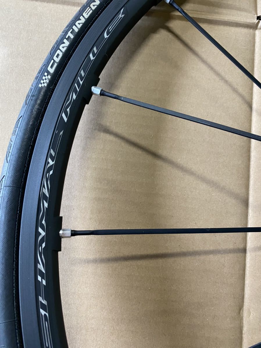 CAMPAGNOLO　SHAMAL MILLE カンパニョーロ　シャマルミレ　15C　シマノ用ハブ　ホイール前後　中古_画像8