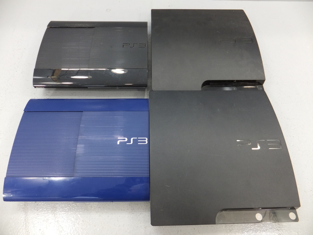 ◇ジャンク 初期化済み PS3本体 4台セット プレイステーション3 薄型＆厚型 同梱不可 1円スタート_画像1