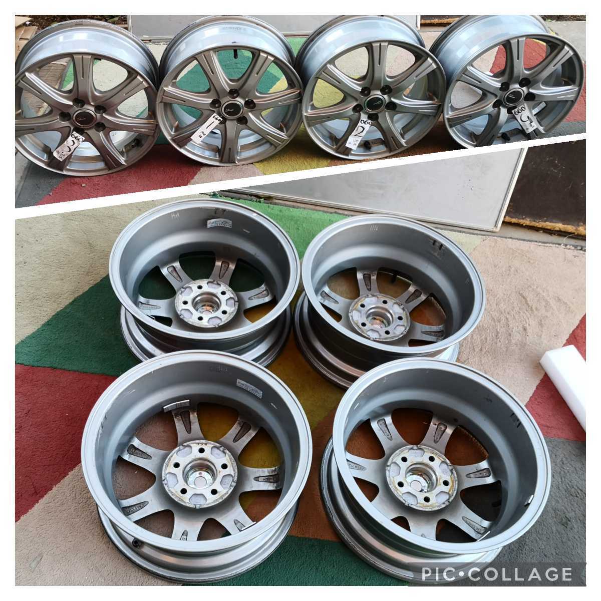 MiLLOUS RE 15インチ 15x6J+43 PCD100 ホイールのみ4 | sweatreno.com