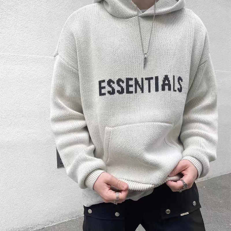 今ならほぼ即納！ FOG ESSENTIALS エッセンシャルズ ニット パーカー 白 ホワイト