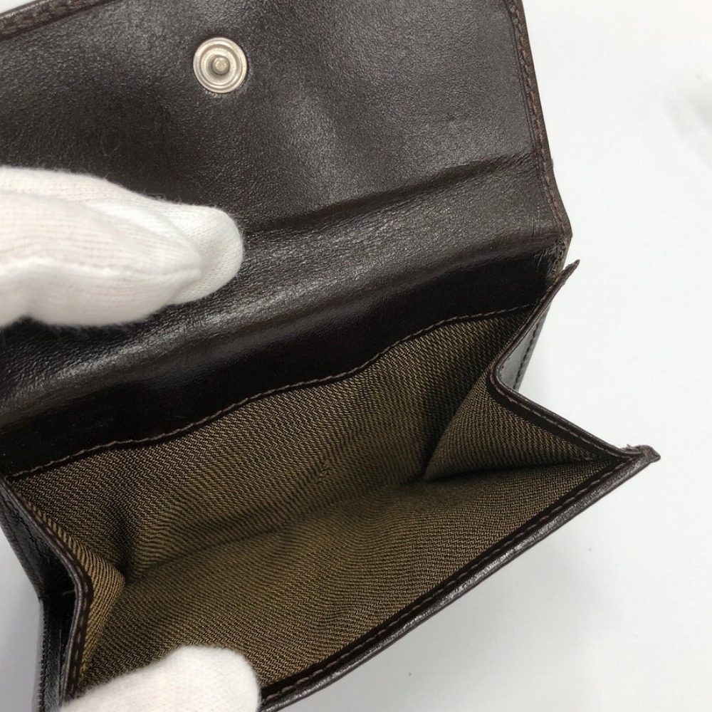 [USED/中古]FENDI フェンディ 二つ折り財布 ズッカ柄 ズッカ スナップボタン Wホック 未使用に近い ai-tdc-023787_画像8