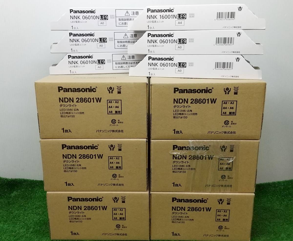 未使用 Panasonic パナソニック 最大79%OFFクーポン LED ダウンライト 埋込穴Φ150 NDN28601W 当店一番人気 電源ユニット 白色 NNK06010N 6セット
