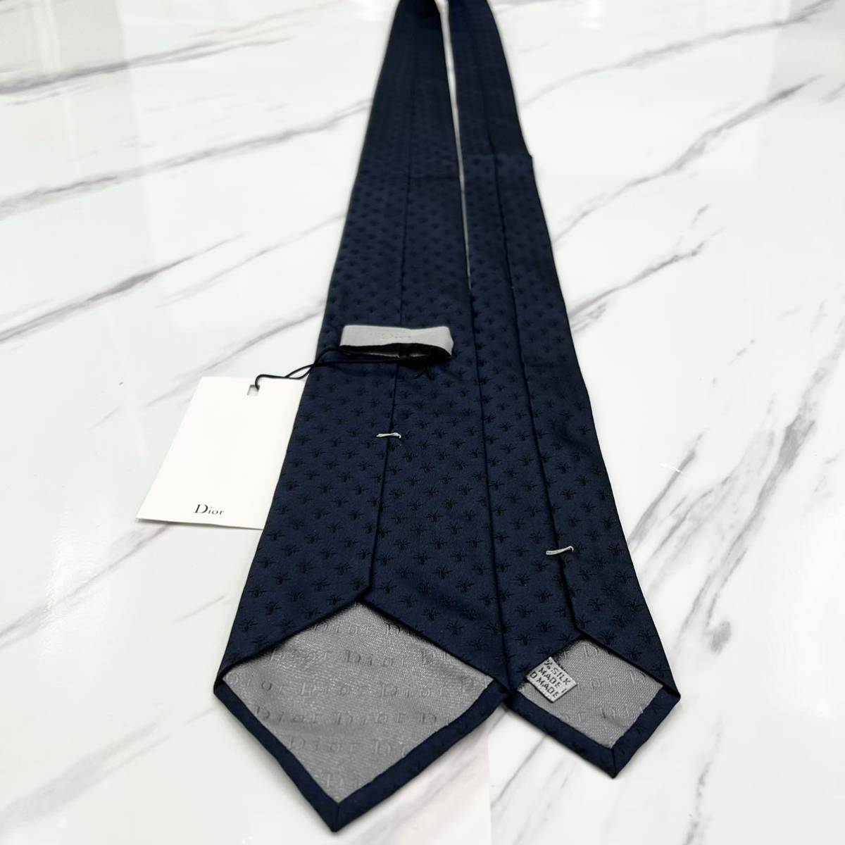 未使用 タグ付 現行 Dior HOMME ディオールオム ナロータイ ネクタイ