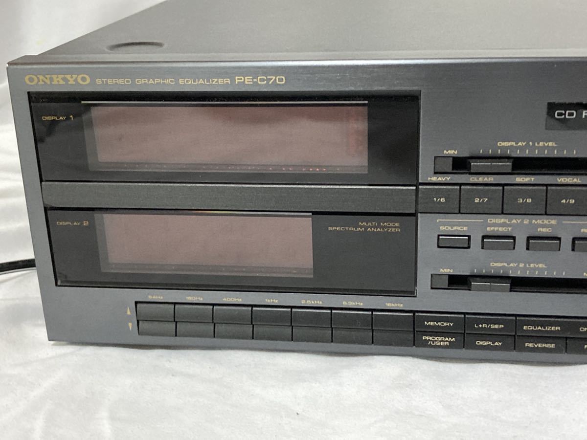 ONKYO PE-C70 グラフィックイコライザー 音出し可 ONKYO PE-C70 グラフィックイコライザー 音出し可
