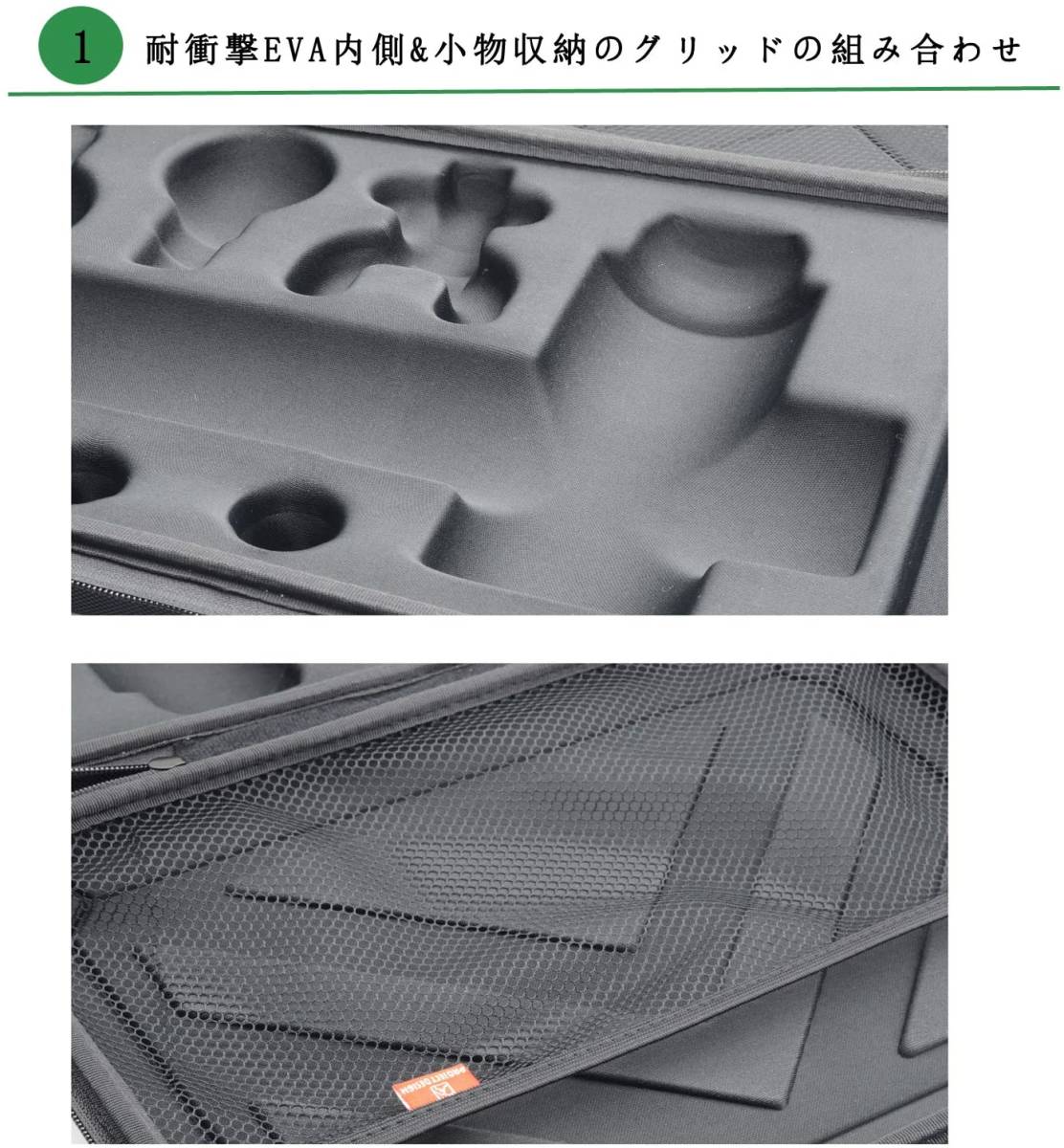 T-576　Yibaision マッサージガン収納ケース 4/5ヘッド 専用ケース マッサージ器具保護収納ケース 筋膜リリース 電動マッサージ器用ケース_画像3