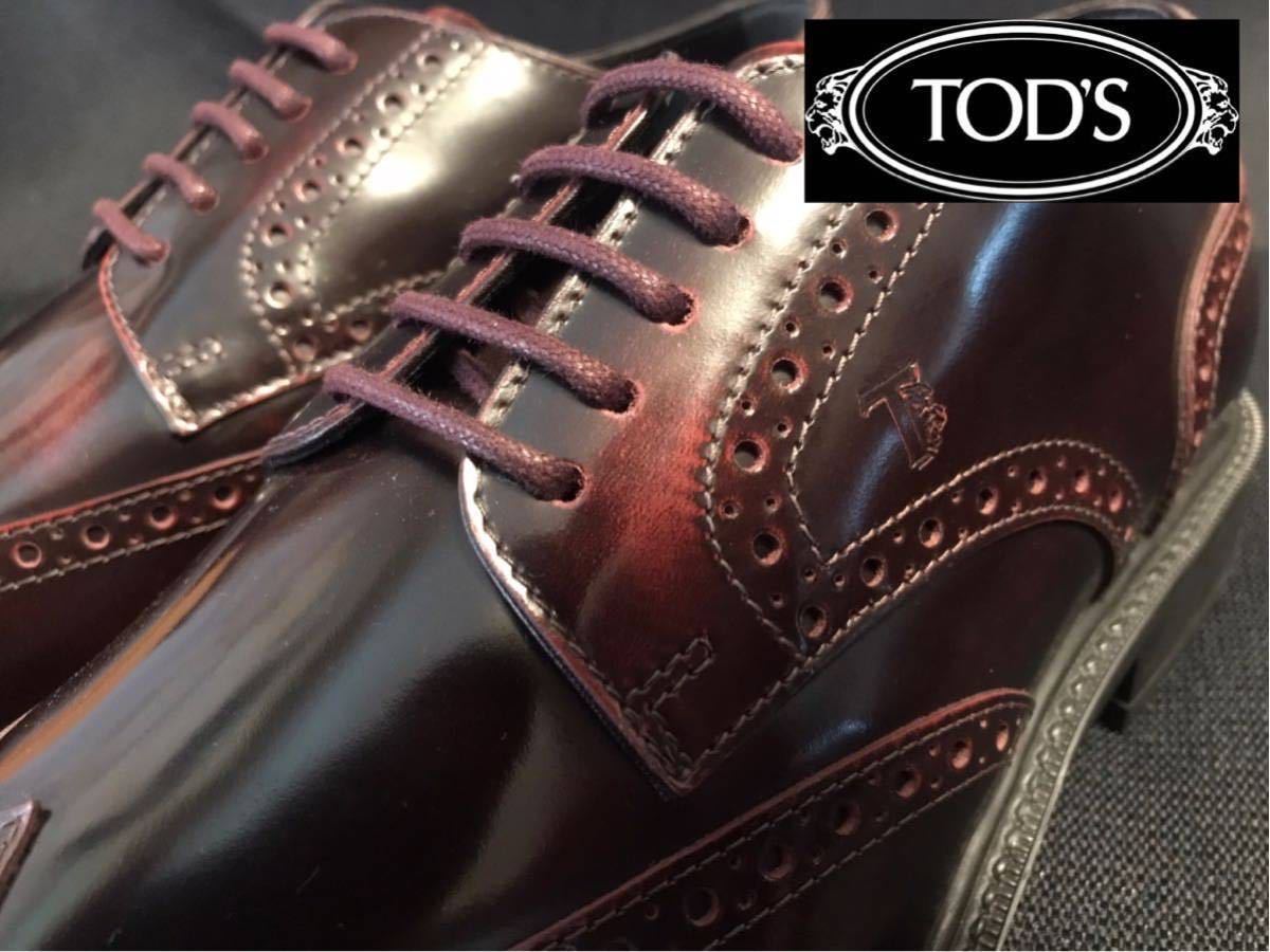 ◇◇未使用 TODS☆トッズ サイズ7.5 JP26.5~27.0 DERBY BUCATURE