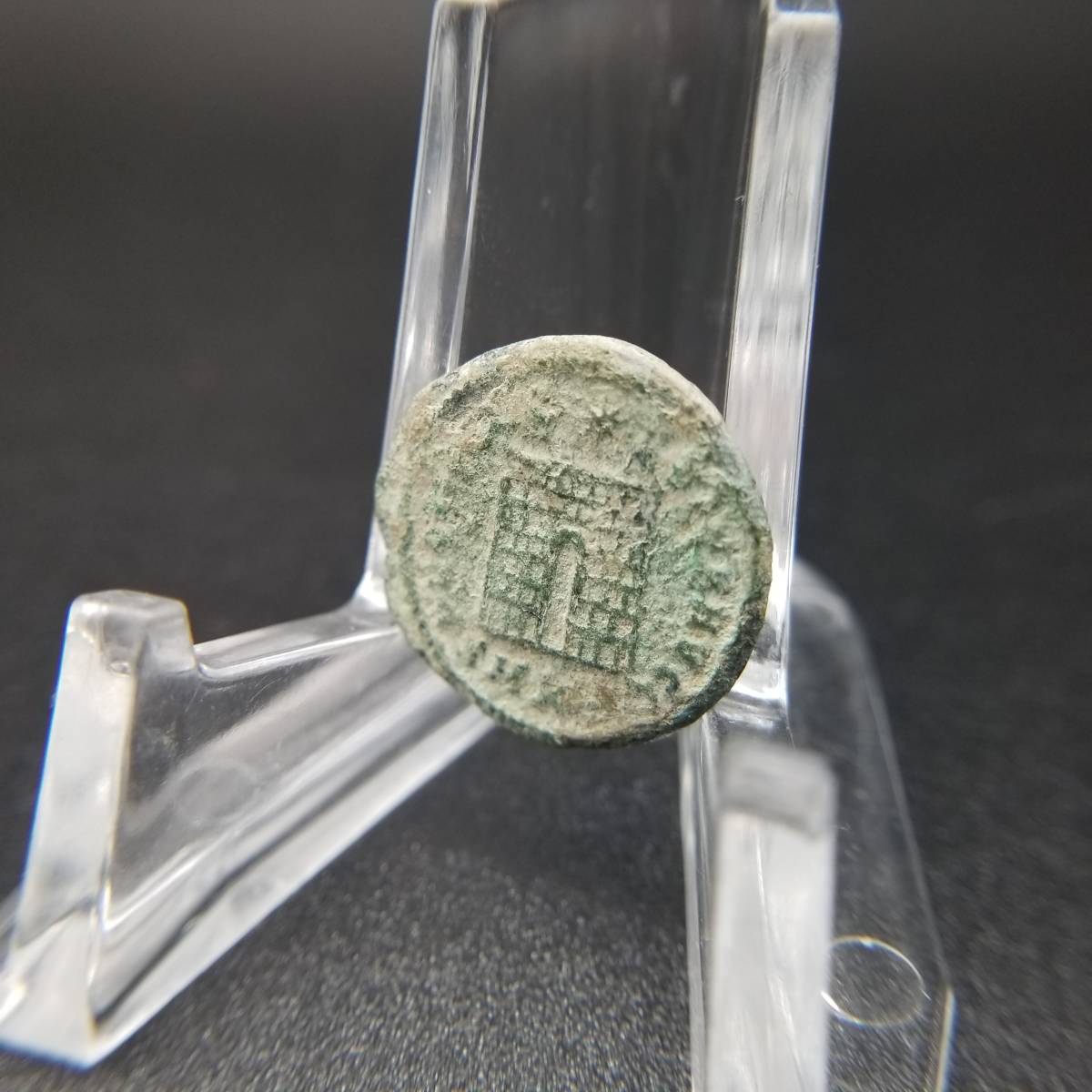 古代ローマ コイン ブロンズ 銅貨 神 ニケ アンティーク 発掘品 出土品 古銭 M13_画像5