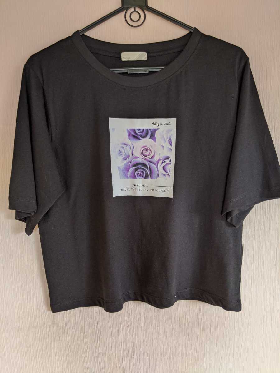 ★新品♪しまむら*レディーストップス*Tシャツ　綿100%*M★_画像1