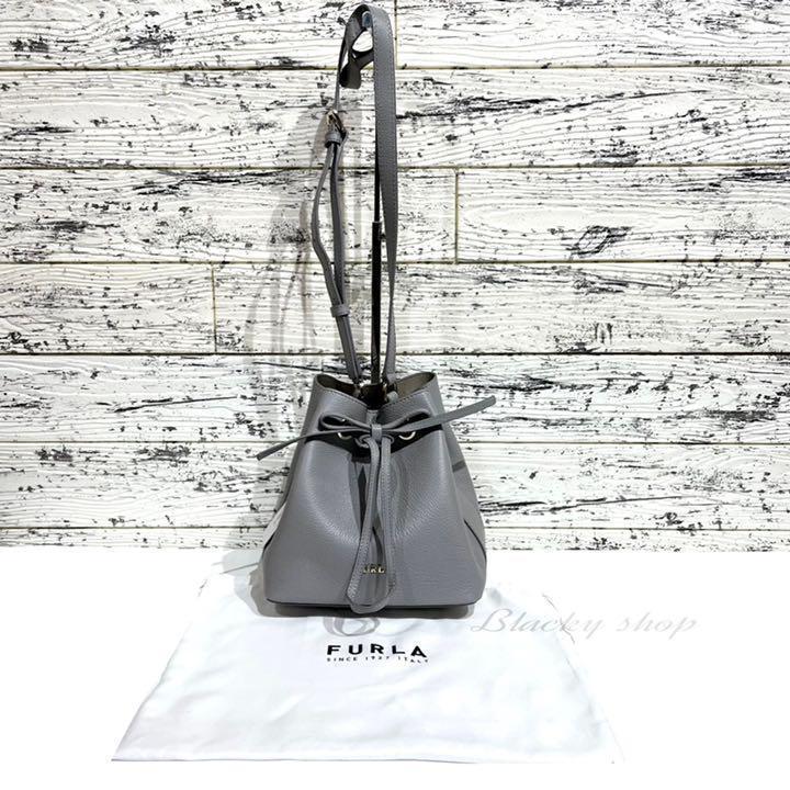 未使用】FURLA フルラ コスタンザ ショルダー バッグ グレー 小 未使用】FURLA フルラ コスタンザ ショルダー バッグ グレー 小