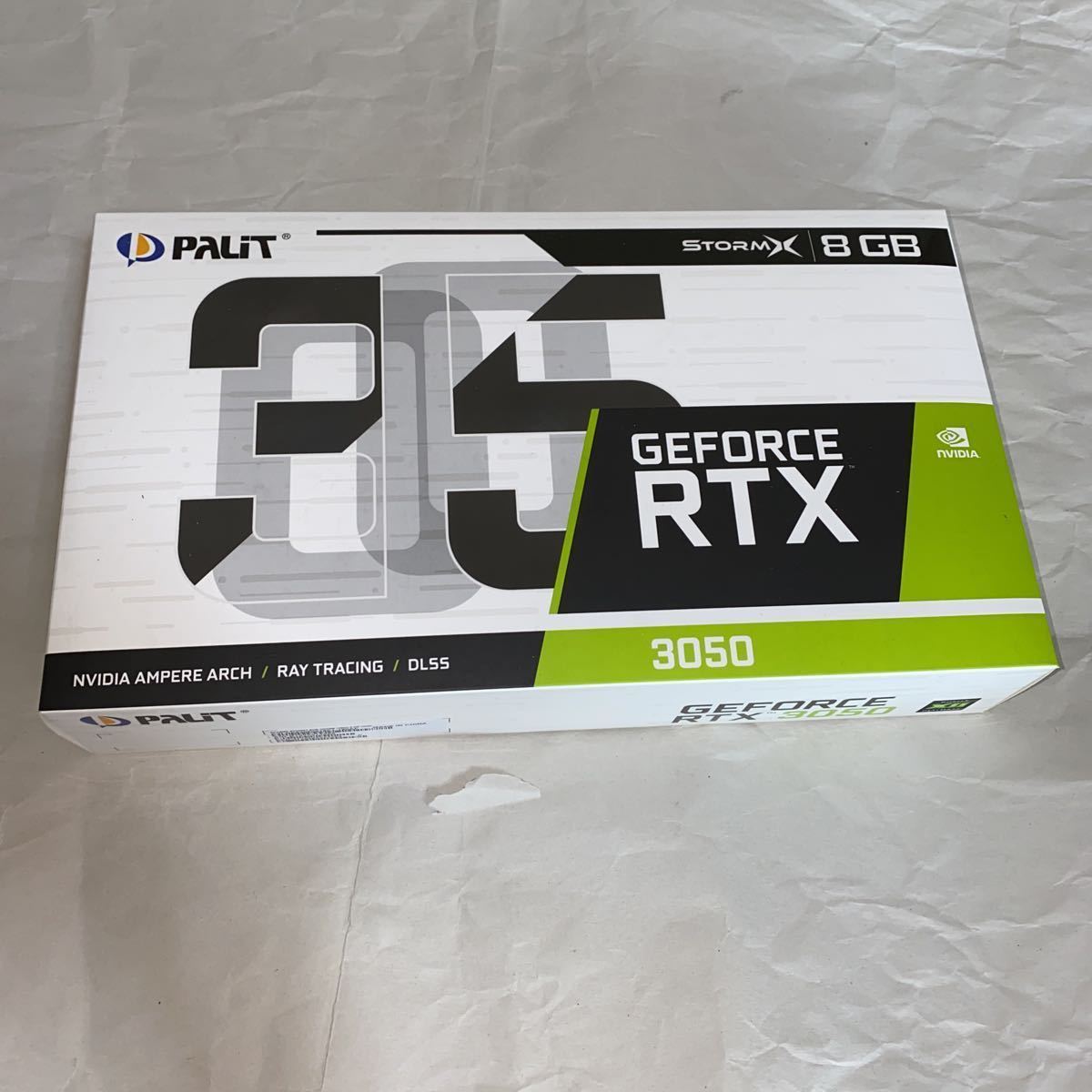 1円スタート Palit GeForce RTX 3050 8G NVIDIA 購入証明書付き(PCI 