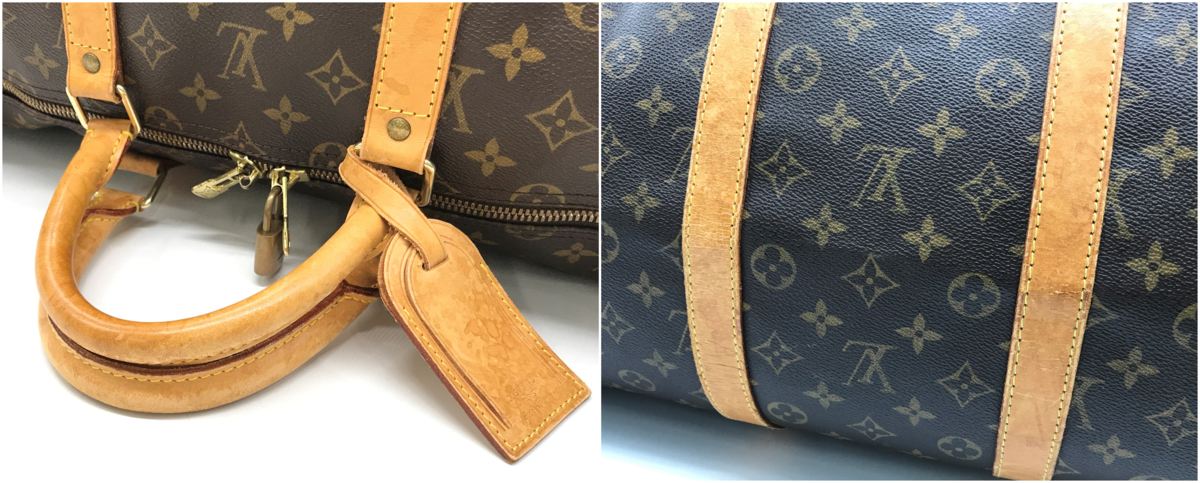 送料無料 LOUIS VUITTON ルイヴィトン LV モノグラム キーポル バンドリエール 55 ボストンバッグ 旅行鞄 トラベルバッグ M41414 TH1907_画像8