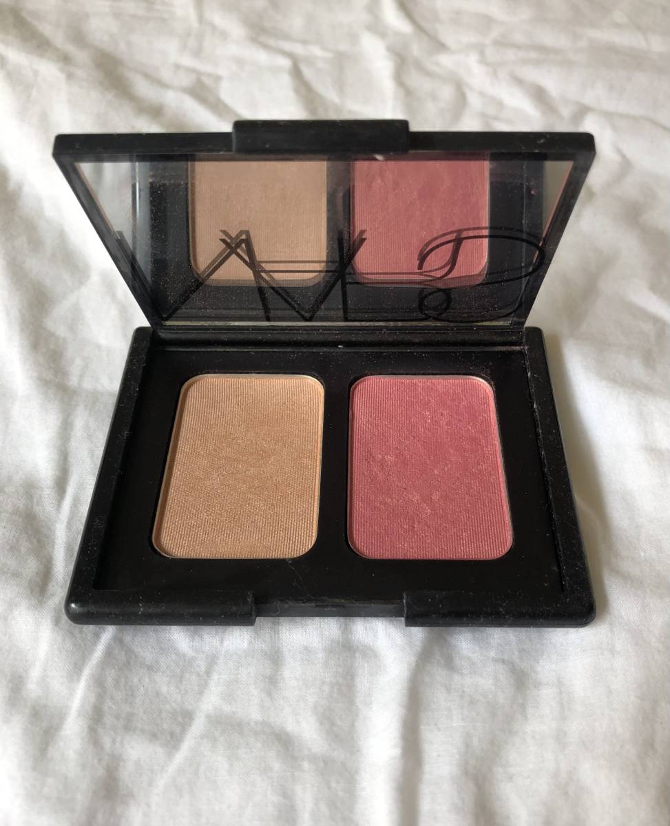 希少 限定 NARS ナーズ ブラッシュ デュオ 5125 HOT SAND / 4013N ORGASM チーク ハイライト シェーディング プレスト フェイスパウダー _画像1