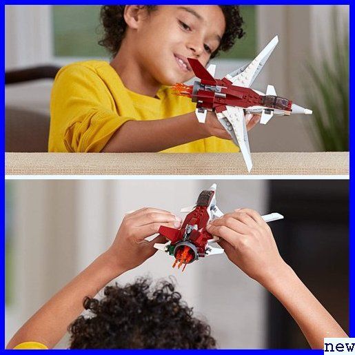新品送料無料■ レゴ 男の子 女の子 おもちゃ ブロック 31086 スーパージェット機 クリエイター LEGO 454_画像6