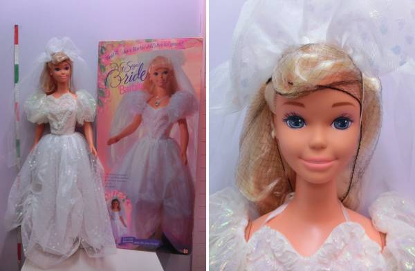 バービー 1994年 マイサイズバービー 特大 97cm 人形 ウェディング 花嫁 ファンシー ビンテージ ディスプレイ◆My Size Barbie 90s MATTEL_画像1