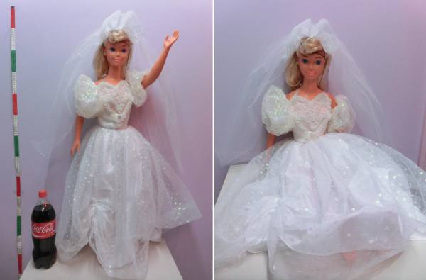 バービー 1994年 マイサイズバービー 特大 97cm 人形 ウェディング 花嫁 ファンシー ビンテージ ディスプレイ◆My Size Barbie 90s MATTEL_画像2