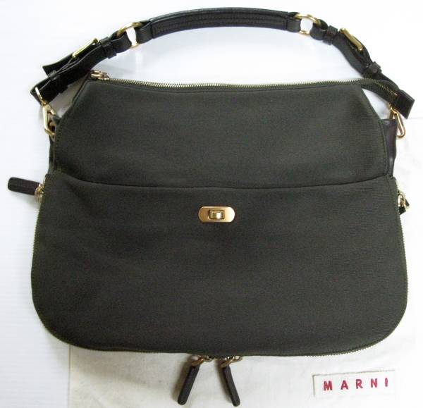 マルニ MARNI：ジップ ショルダー バッグ（ハンドバッグ marni bag