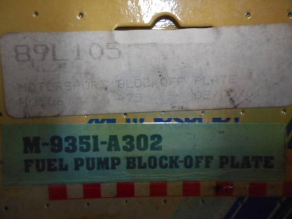 アメ車　パーツ　フォード　マスタング　ムスタング　マッハワン　等　カマロ　トランザム　コルベット　等　FUEL PUMP PLATE M9351-A302_画像3