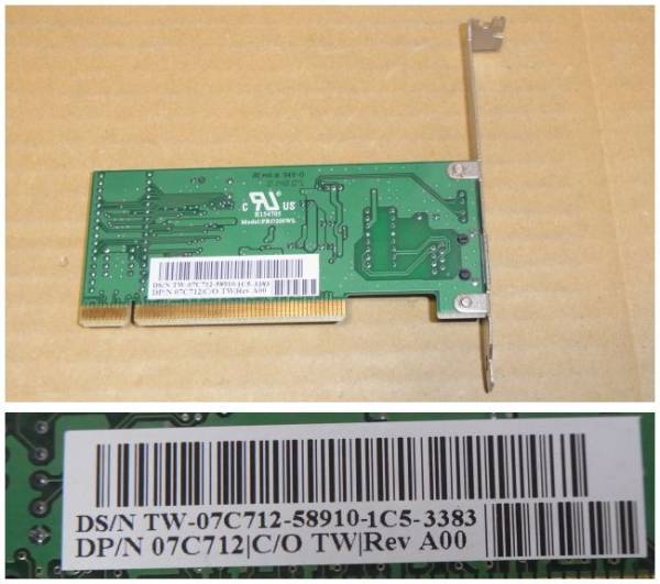 ■DELL純正/CNET Davicom PRO200WL 10/100 LANカード PCI 7C712 6枚あり (HB074)_画像3