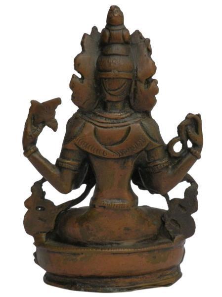 ■☆アジアン雑貨　ネパール仏像　真鍮製チャングラ・レーシー（BS-31）_画像4