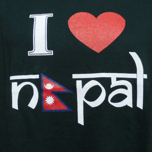 ■☆アジアン衣料 ネパールコットン・I love Nepal・Tシャツ （IN-5-L）_画像4
