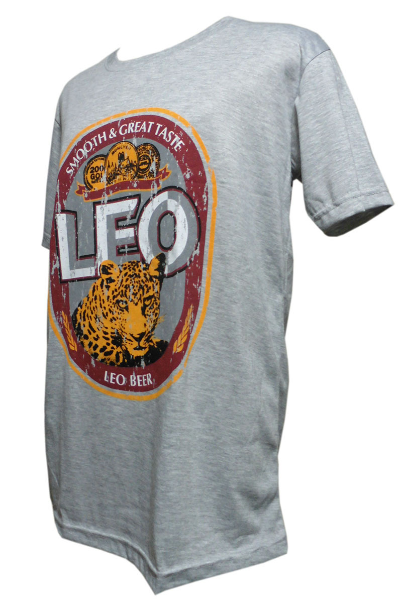 ■☆アジアン衣料　コットン・タイTシャツ(LEO　BEER)　Mサイズ（OT-21-M）_画像2