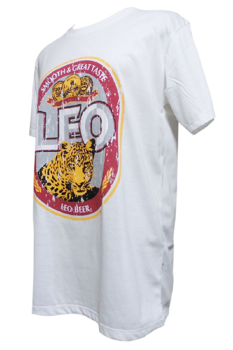 ■☆アジアン衣料　コットン・タイTシャツ(LEO　BEER)　Mサイズ（OT-27-M）_画像2