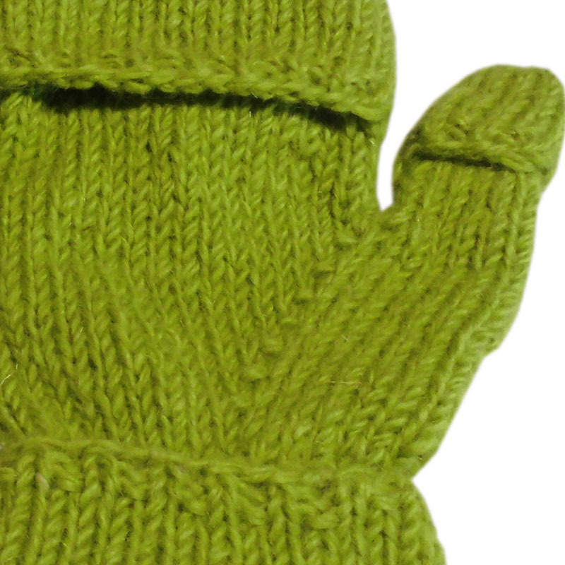 ■アジアン衣料　ネパール手編みカバー付き指なし手袋（NSG-46）_画像4