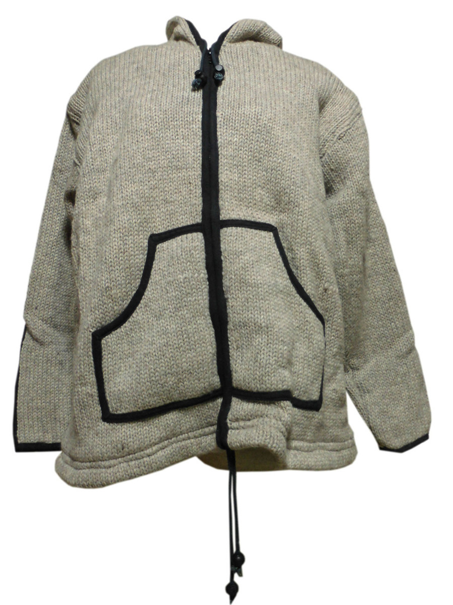 ■☆アジアン衣料 男女兼用 ネパール手編みジャケット（WJ-2）