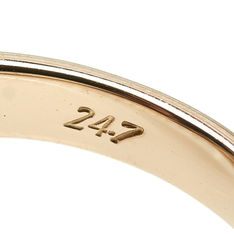 K18PG ピンクゴールド ダイヤ0.21ct リング 指輪 レディース 15号