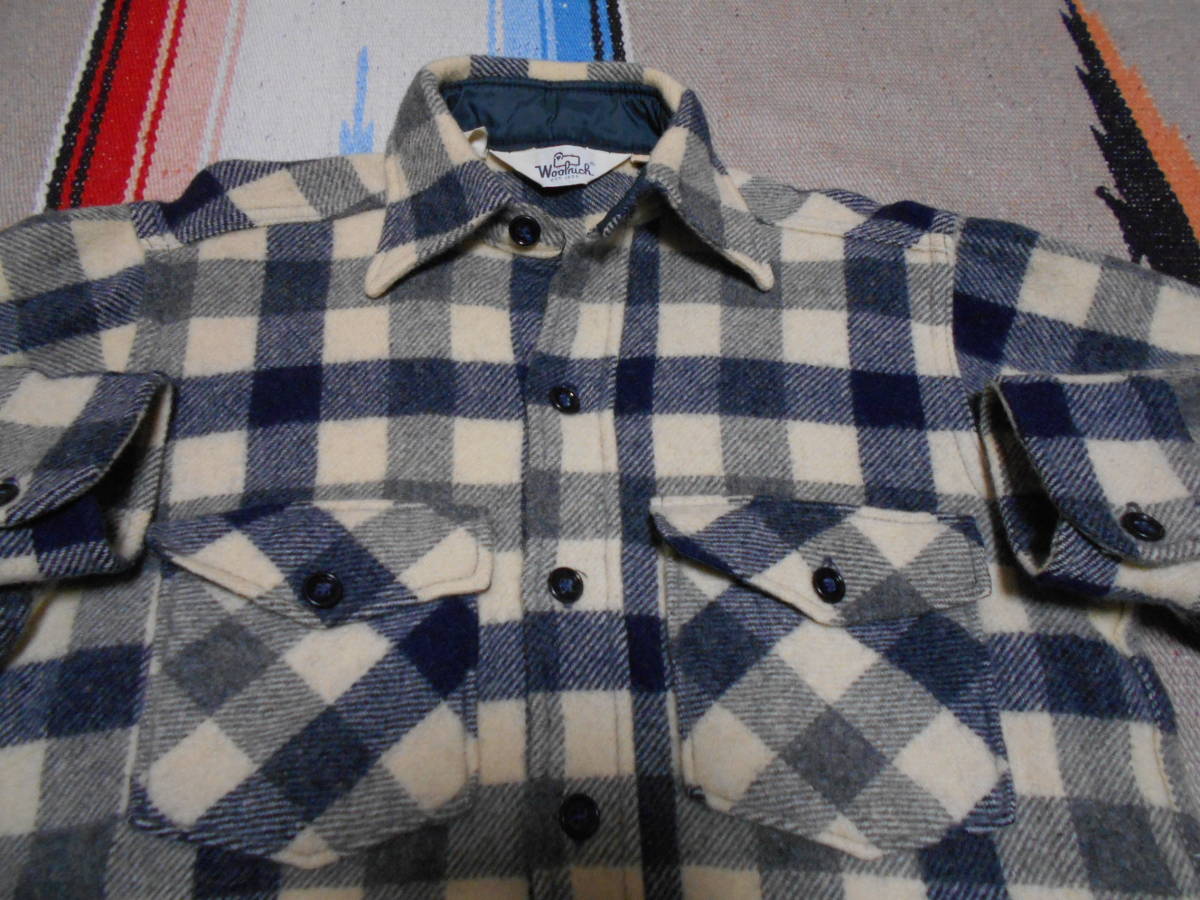 １９７０年代製 ウールリッチ WOOLRICH 三角タグ ウールシャツ ビンテージ MADE IN USA フライフィッシング毛鉤 ロッククライミング カヌー_画像2