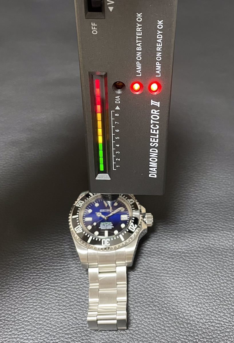 一円〜 SEIKO カスタム NH35 DEEPSEA SEA-DWELLER 44mm デイト 腕時計 ウォッチ 自動巻き MOD ハック機能 seikomod セイコー_画像9